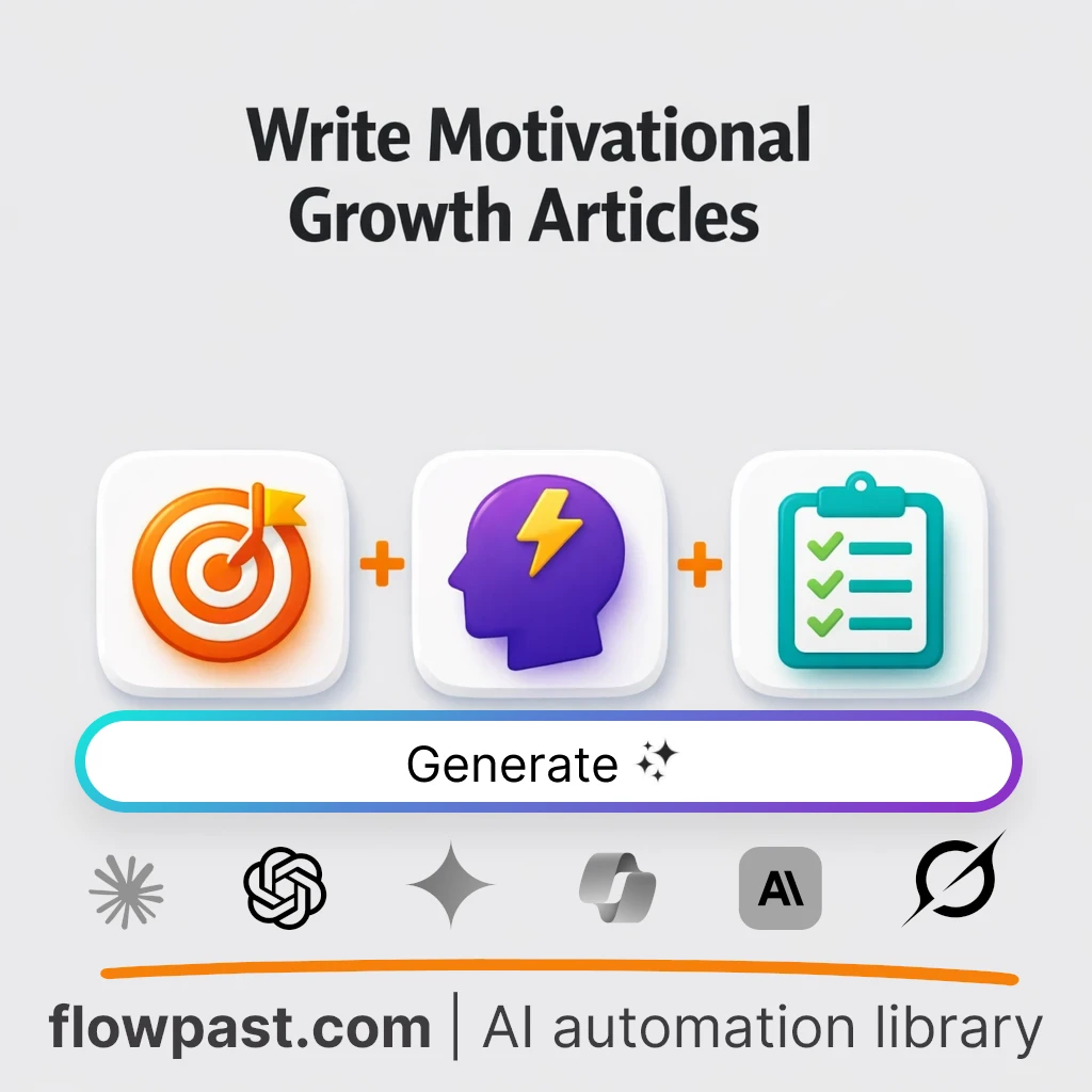 Write a Motivational Long-Form Article with this AI Prompt - AI prompt template