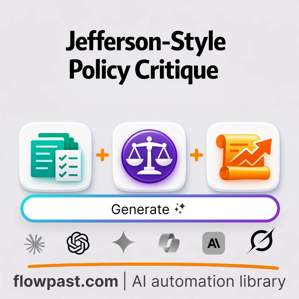 Write a Jeffersonian Policy Critique with this AI Prompt - AI prompt template