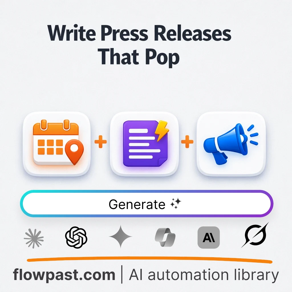 Write a Press Announcement with this AI Prompt - AI prompt template