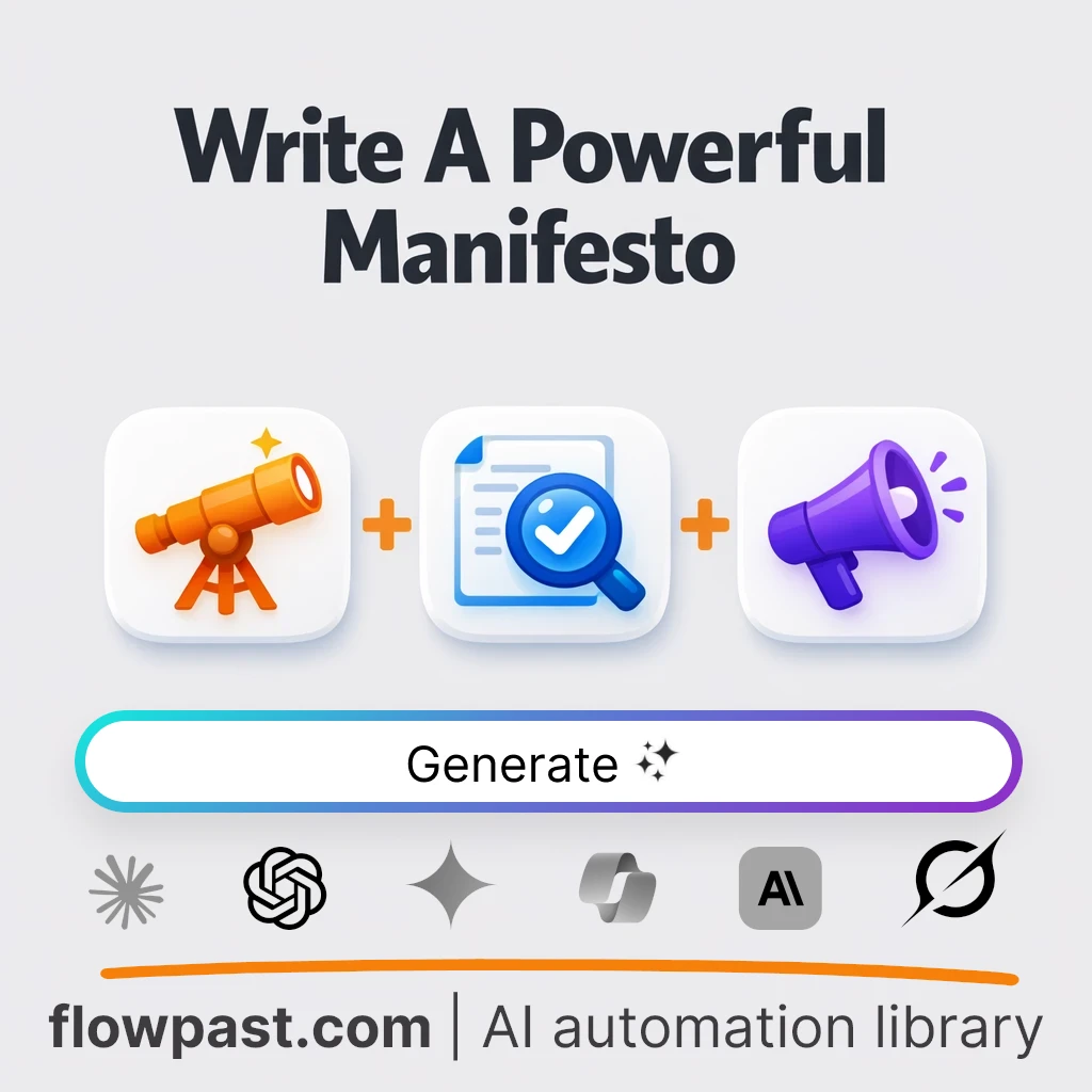 Write a Persuasive Political Manifesto with this AI Prompt - AI prompt template