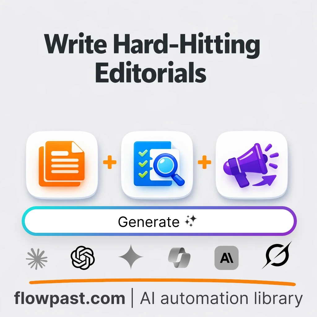 Write an Investigative Editorial with this AI Prompt - AI prompt template