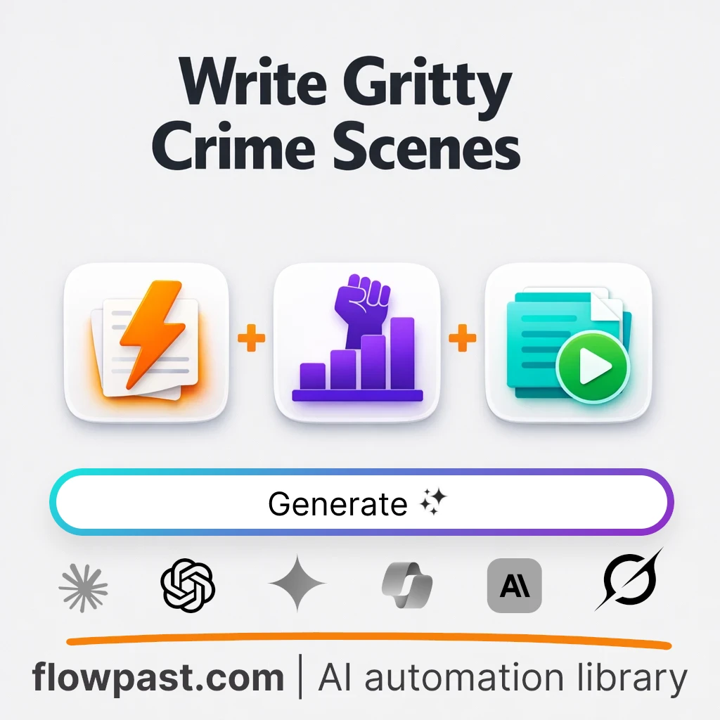 Write a Crime Screenplay Scene with this AI Prompt - AI prompt template