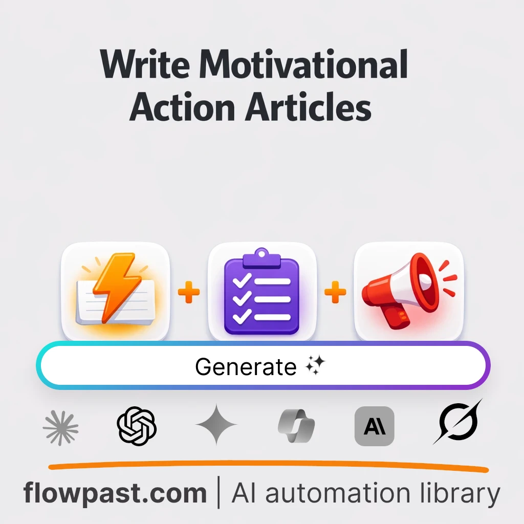 Write Motivational Breakthrough Articles AI Prompt - AI prompt template
