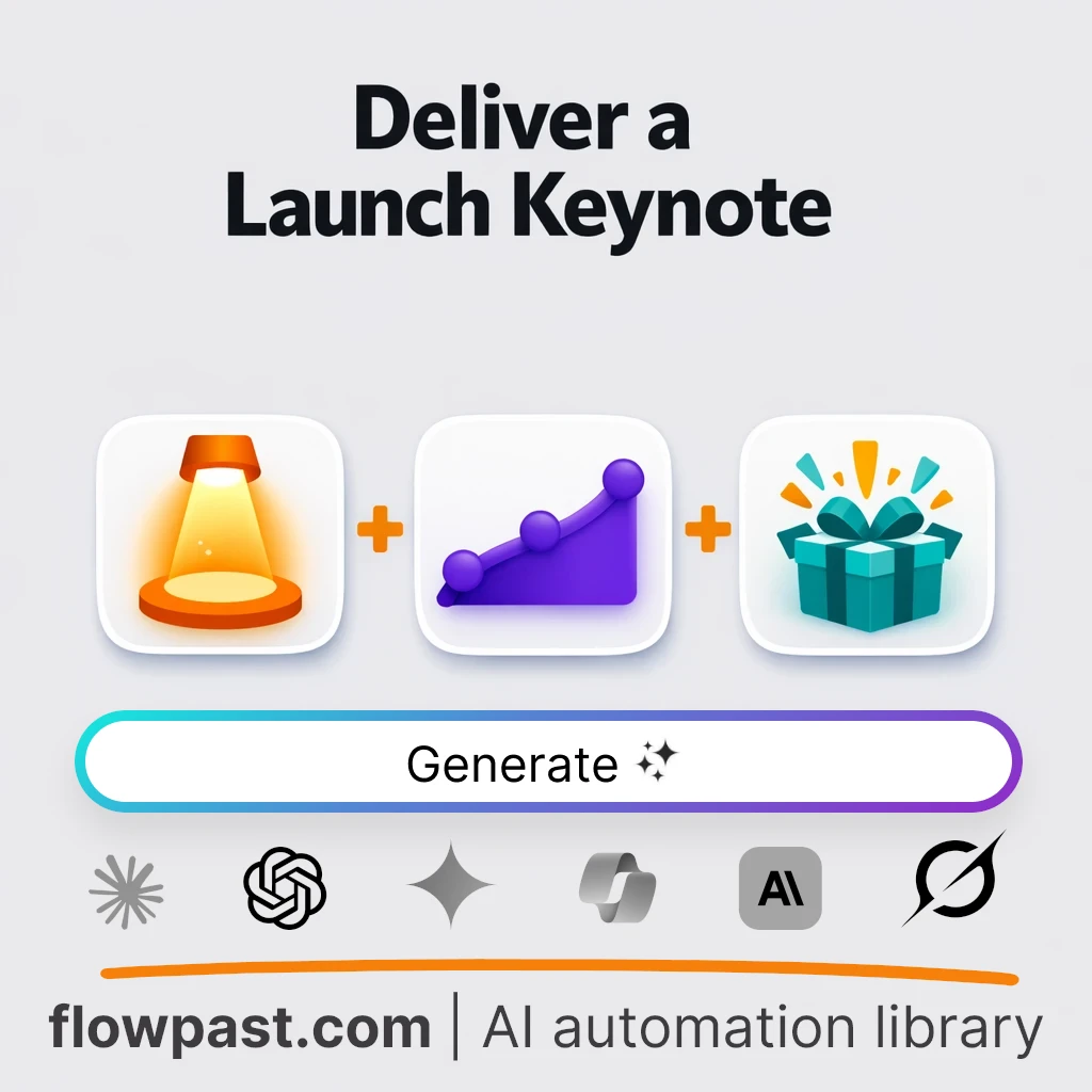 Write a Product Launch Keynote with this AI Prompt - AI prompt template