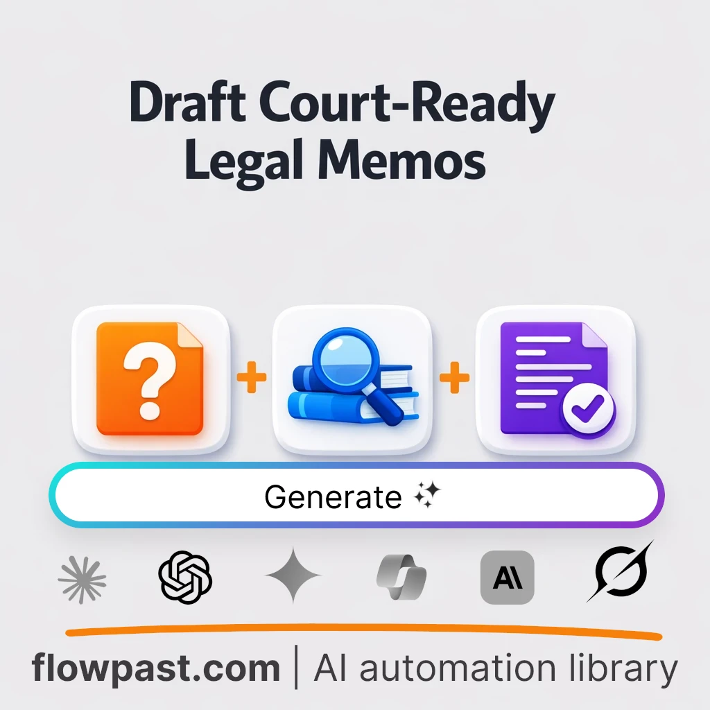 Draft a Legal Research Memorandum with this AI Prompt - AI prompt template