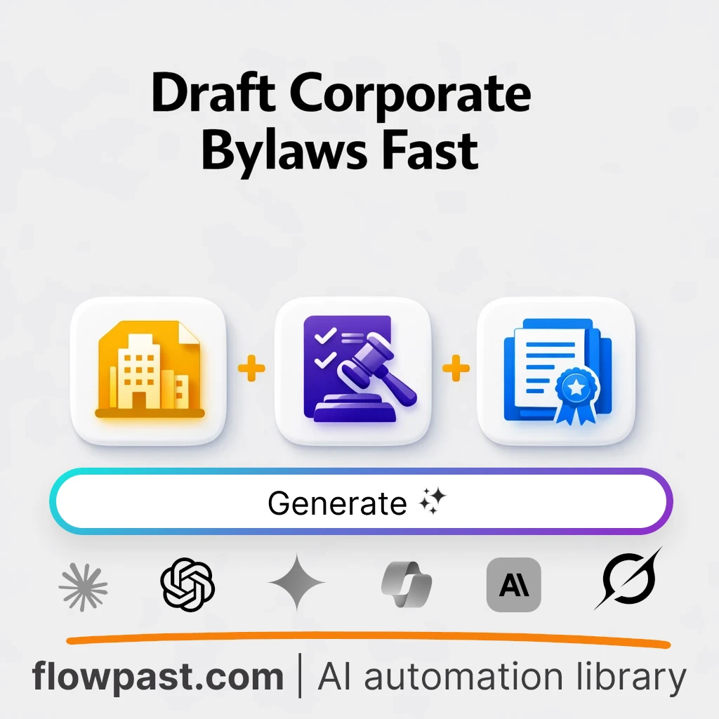 Draft Corporate Bylaws for Any Company AI Prompt - AI prompt template