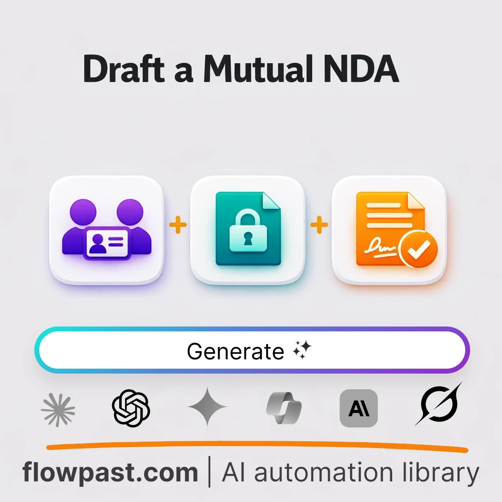 Draft a Mutual NDA with this AI Prompt - AI prompt template