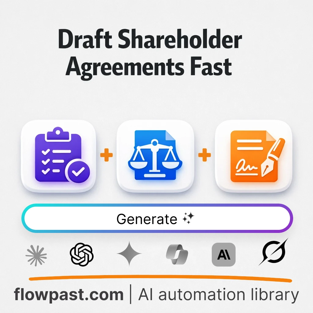 Shareholder Agreement Template AI Prompt - AI prompt template