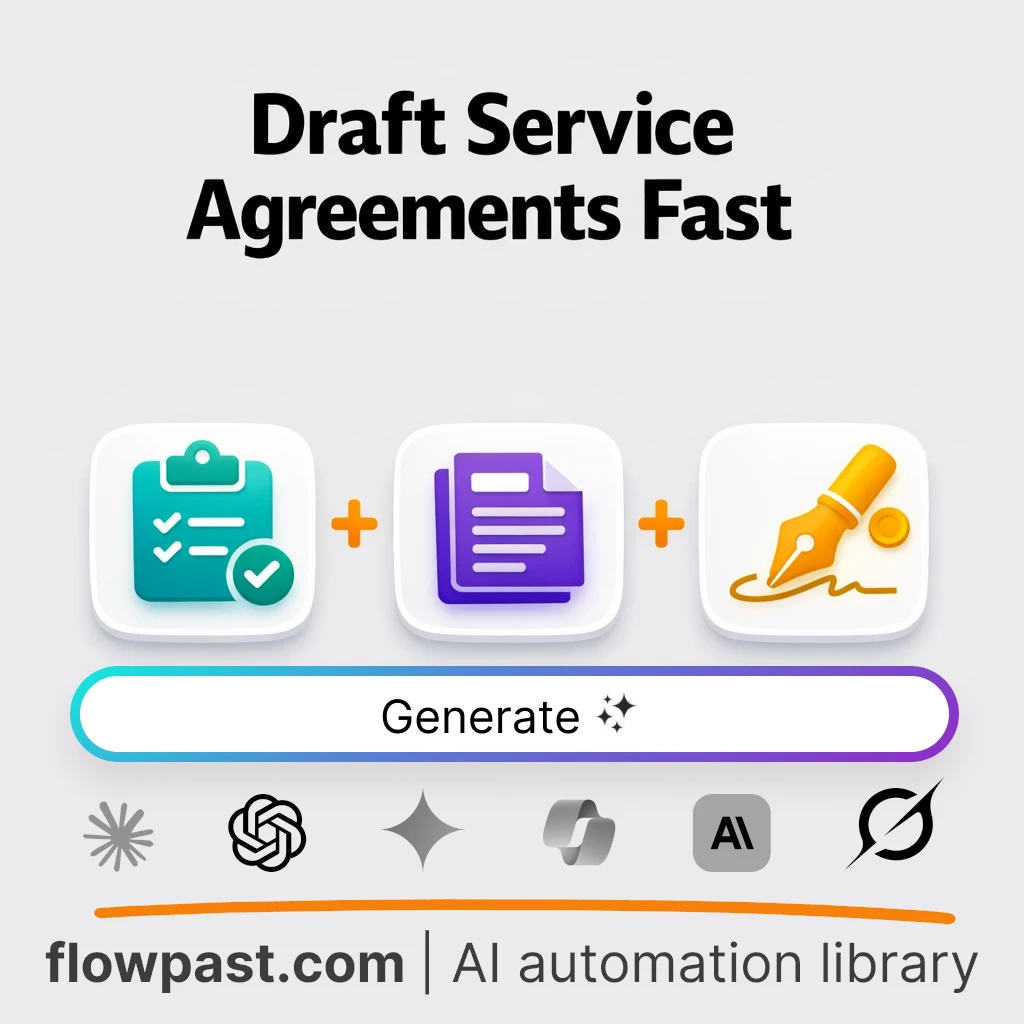 Draft a Service Agreement with this AI Prompt - AI prompt template