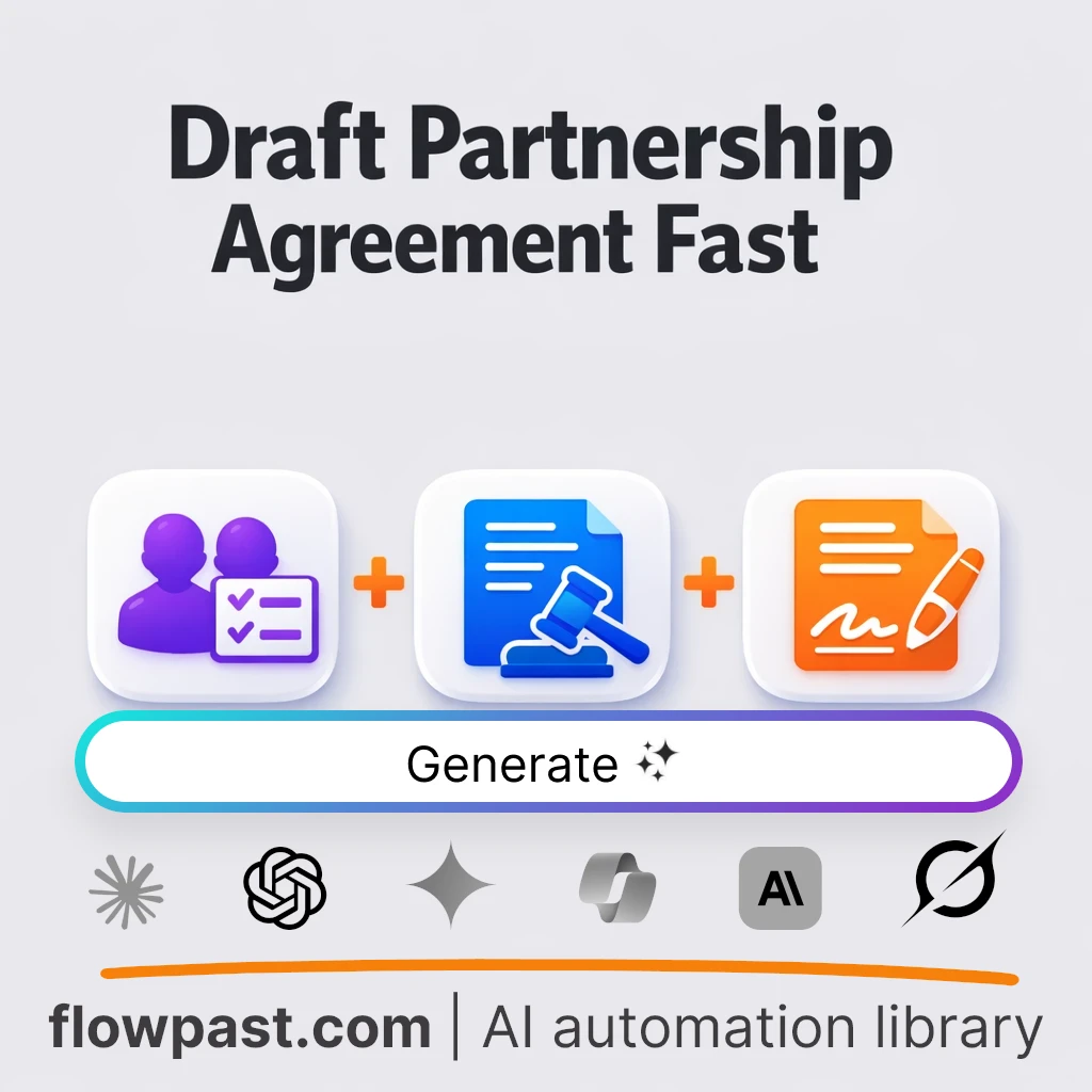 Draft a Partnership Agreement with this AI Prompt - AI prompt template