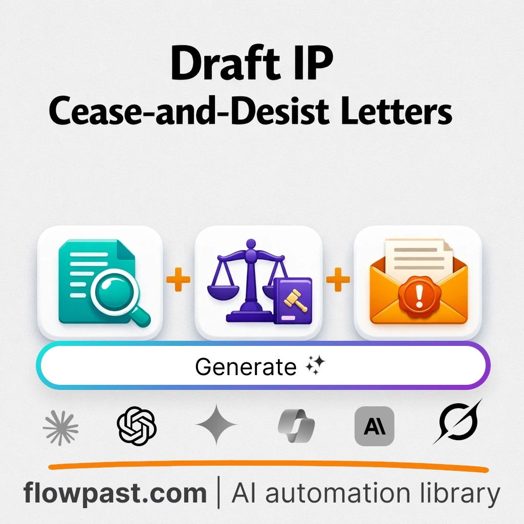 Write Cease-and-Desist Letter with this AI Prompt - AI prompt template
