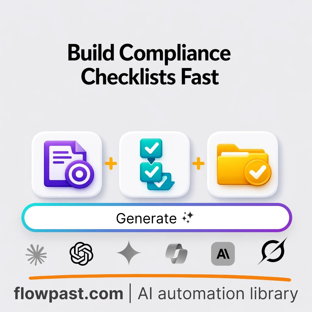 Build a Compliance Checklist with this AI Prompt - AI prompt template