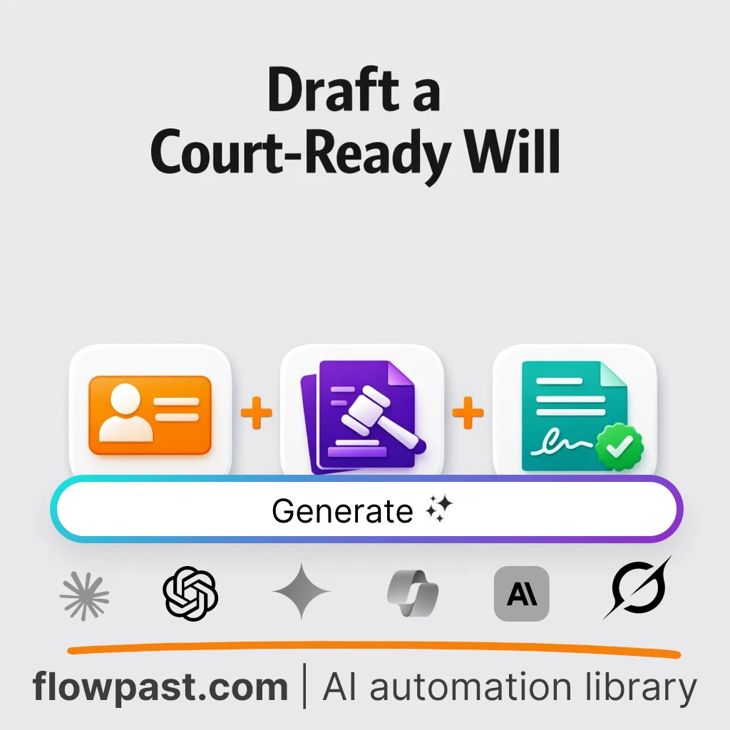 Draft a Court-Ready Last Will with this AI Prompt - AI prompt template