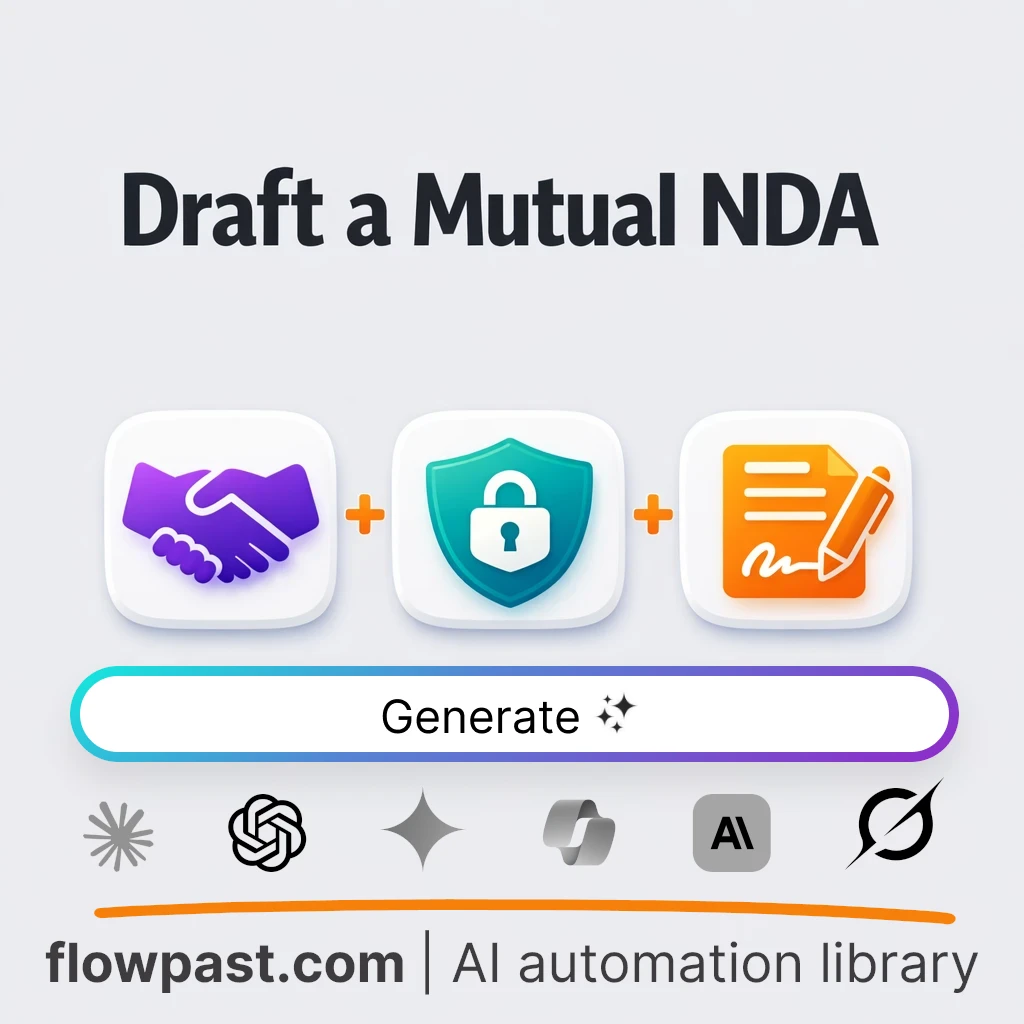 Draft a Mutual NDA with this AI Prompt - AI prompt template
