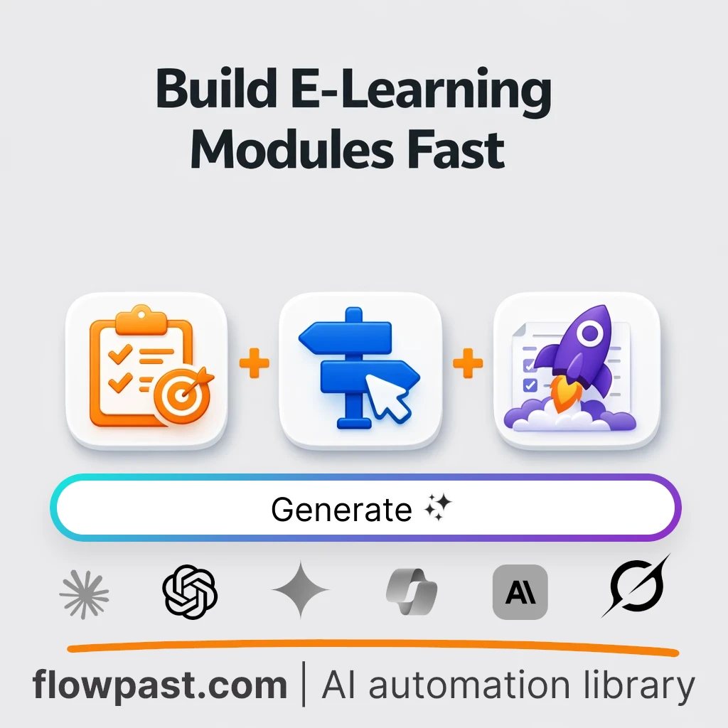 Build an E-Learning Module Blueprint with this AI Prompt - AI prompt template