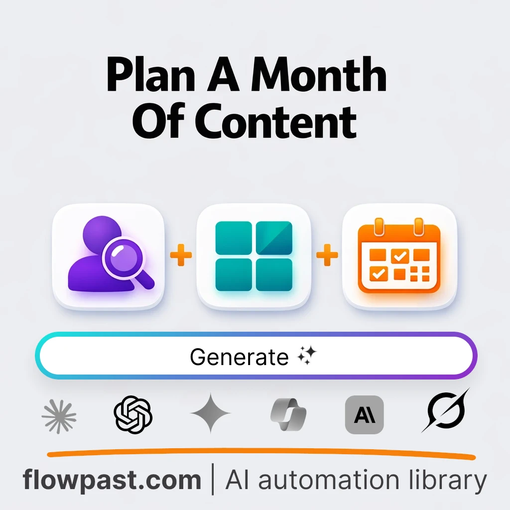 Build a 4-Week Content Plan AI Prompt - AI prompt template