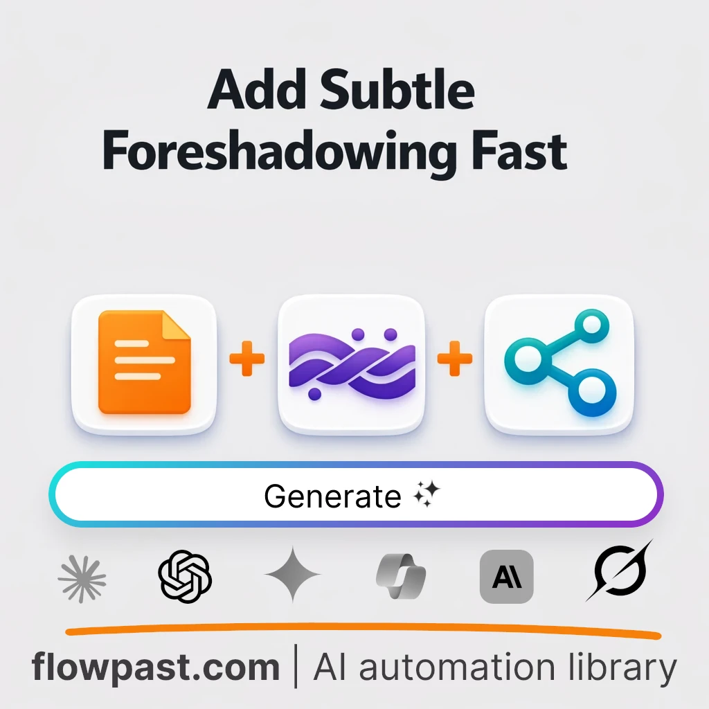 Strengthen Story Foreshadowing with this AI Prompt - AI prompt template