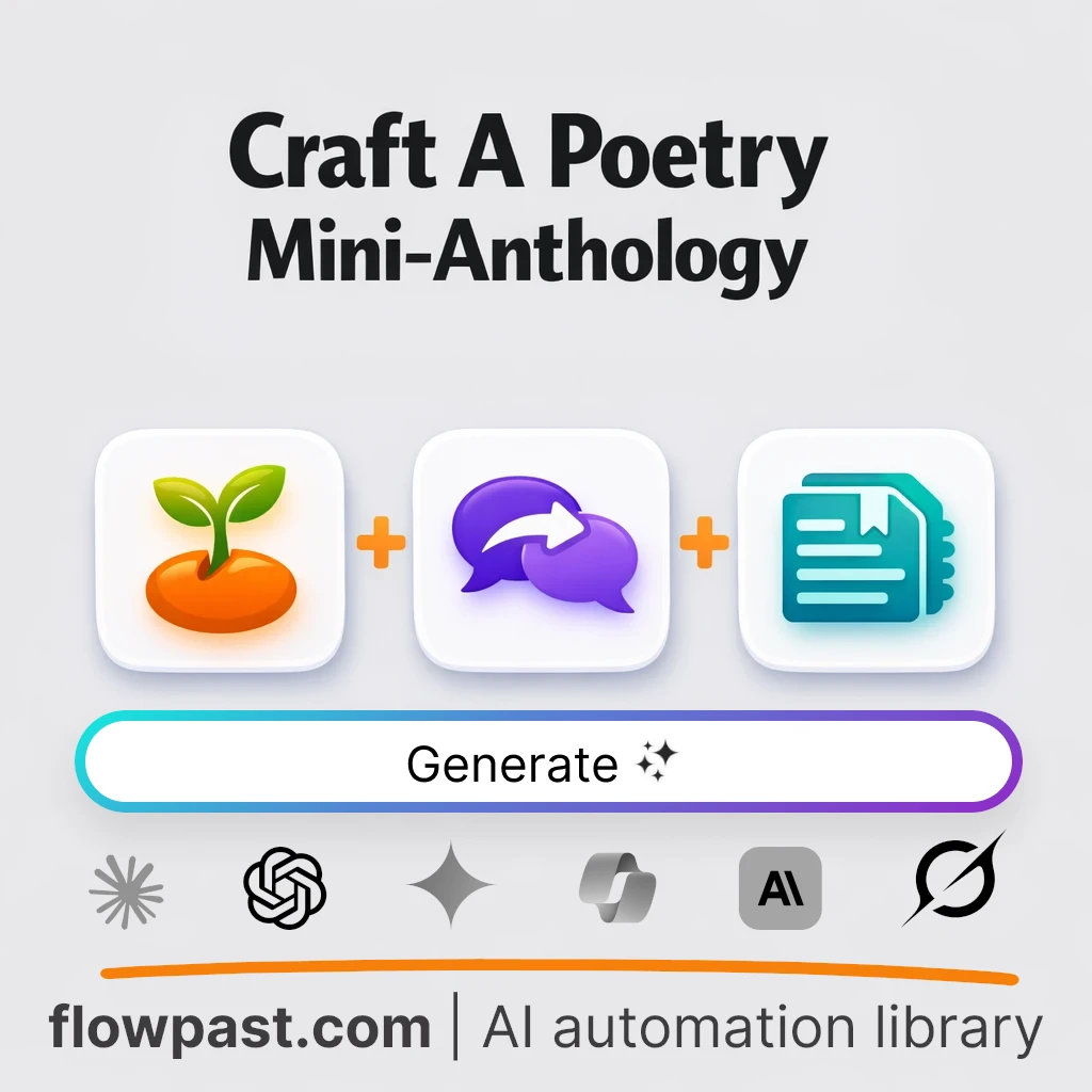 Create a Five-Poem Anthology with this AI Prompt - AI prompt template