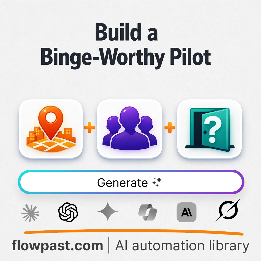 Build a TV Pilot Blueprint with this AI Prompt - AI prompt template