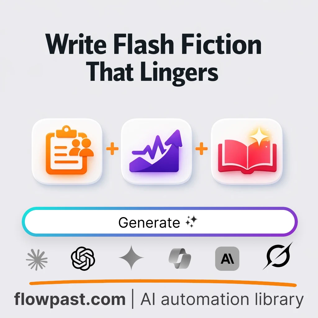 Write Flash Fiction That Lingers AI Prompt - AI prompt template