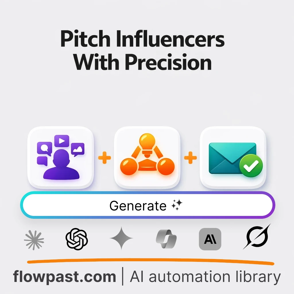 Write Influencer Outreach Email AI Prompt - AI prompt template