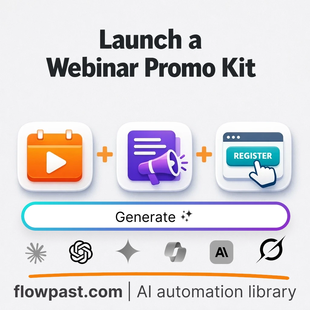 Create Webinar Email and Landing Page with this AI Prompt - AI prompt template