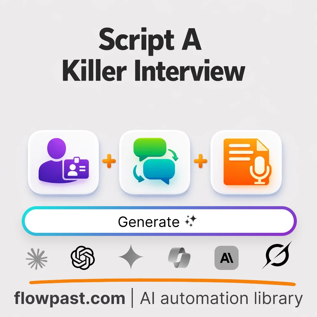Create Interview Podcast Episode Script AI Prompt - AI prompt template
