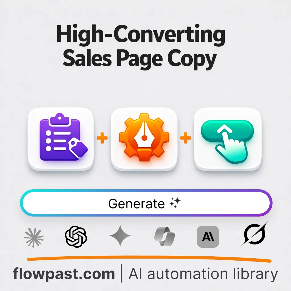 Write High-Converting Sales Pages with this AI Prompt - AI prompt template