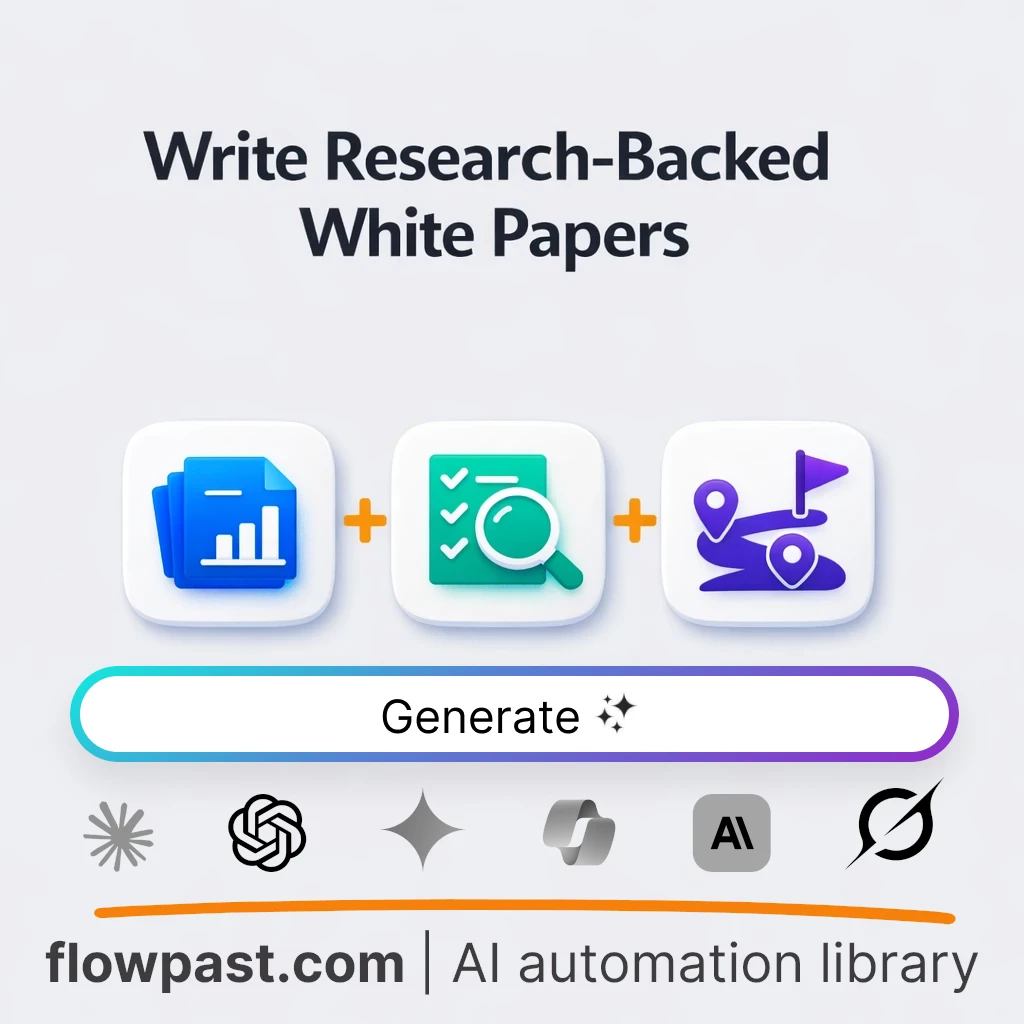 Create Evidence-Based White Papers with this AI Prompt - AI prompt template