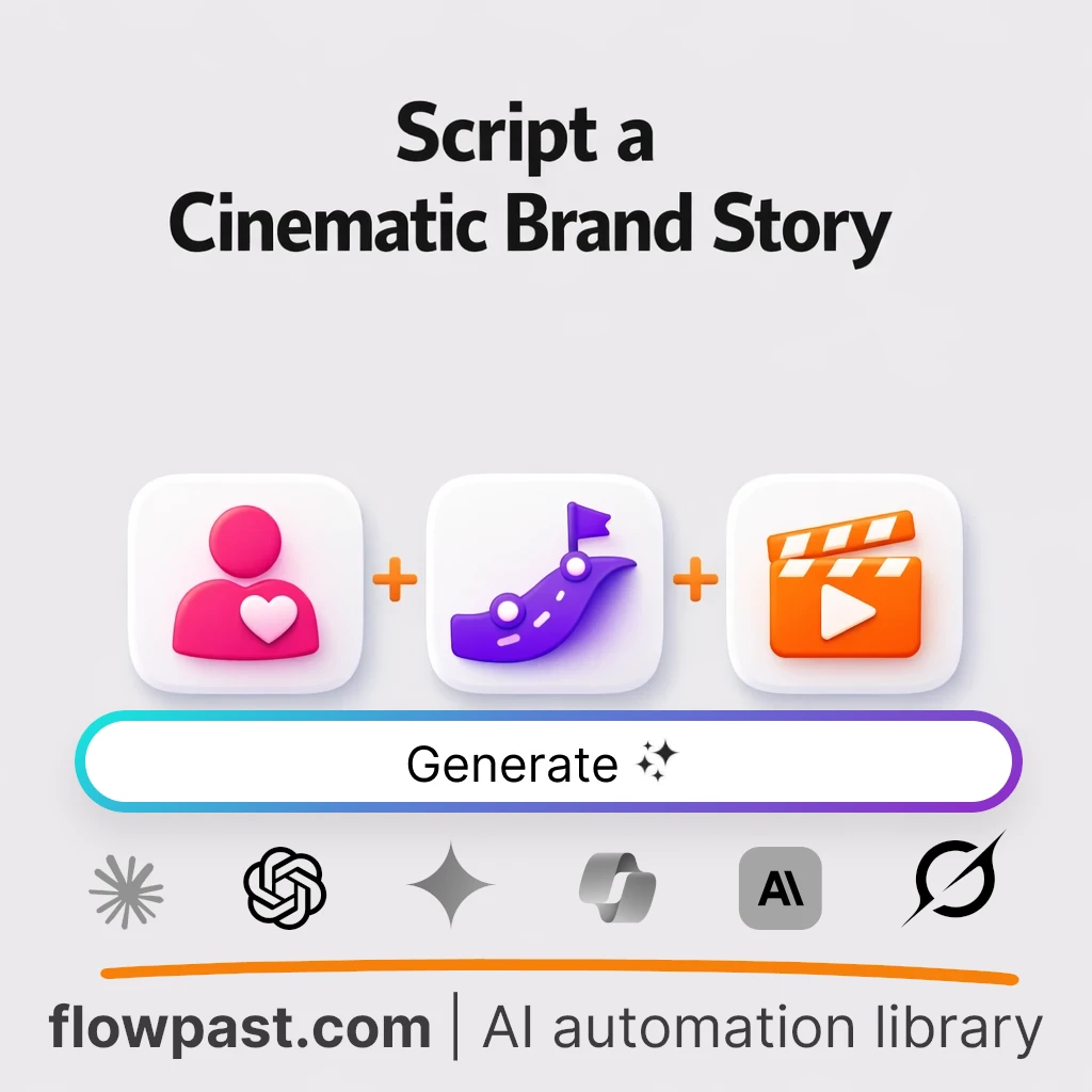 Write a Brand Story Video Script with this AI Prompt - AI prompt template