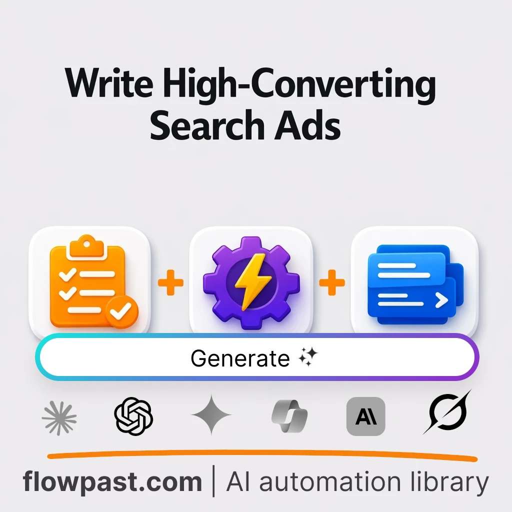 Create Google Ads Copy Packs with this AI Prompt - AI prompt template
