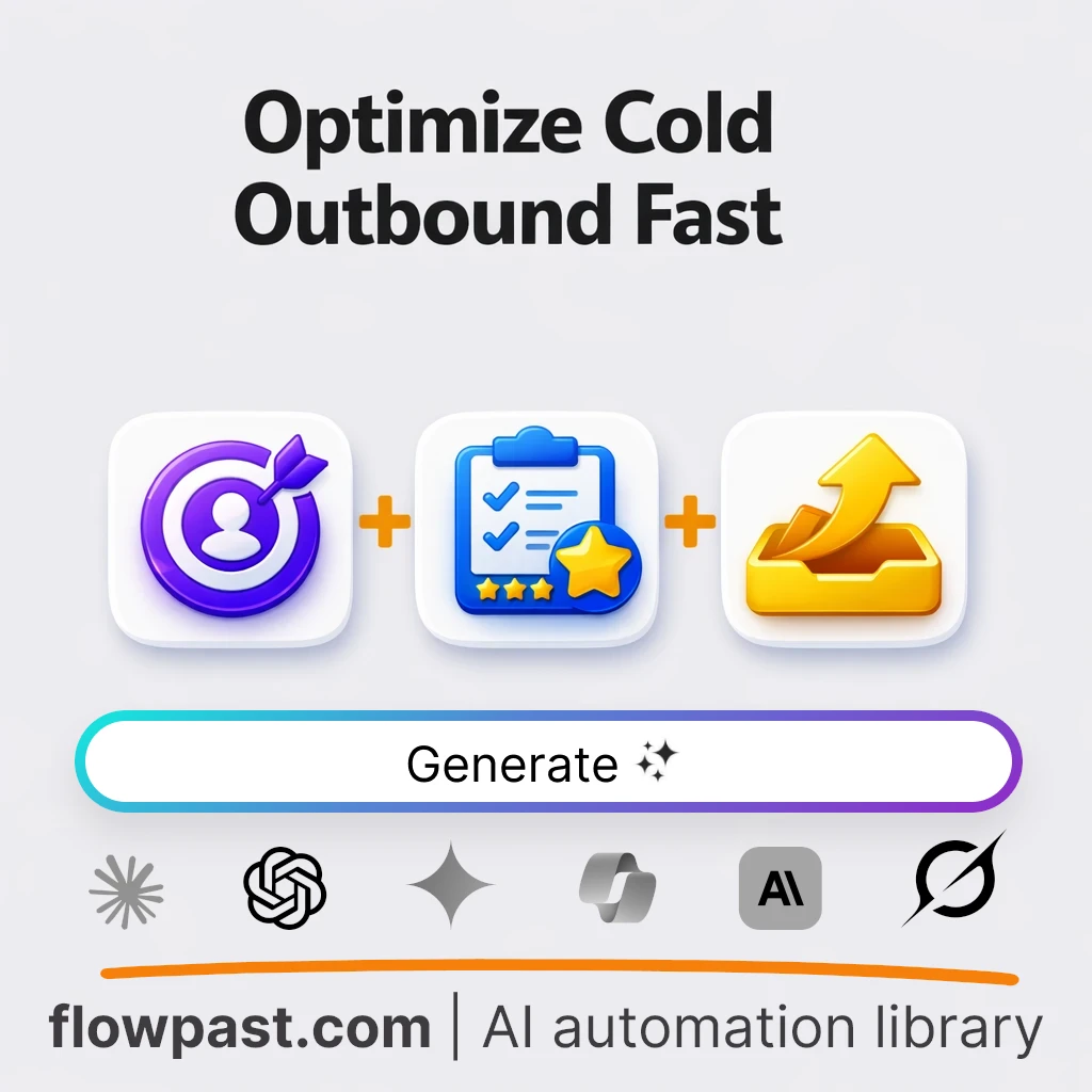 Build a Cold Outbound Optimization Blueprint AI Prompt - AI prompt template