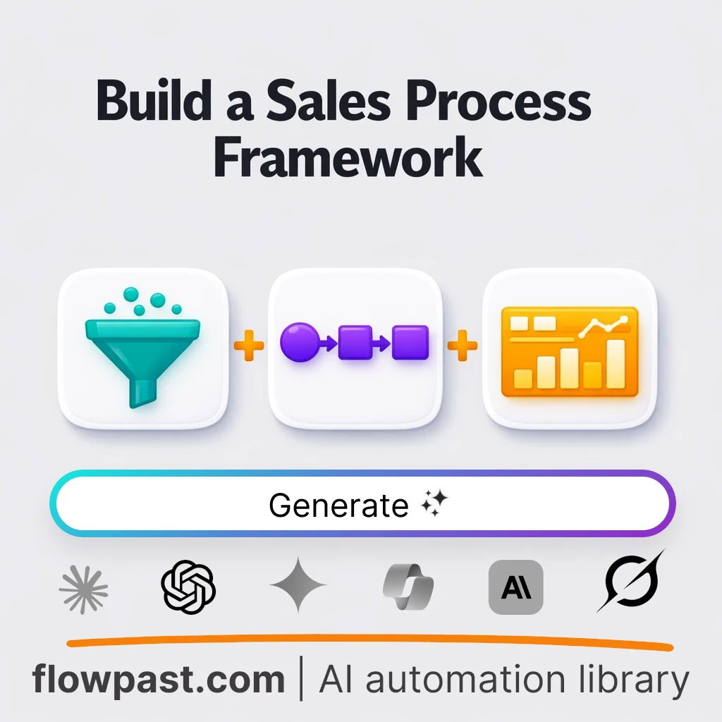 Build a Sales Process Framework Table with this AI Prompt - AI prompt template