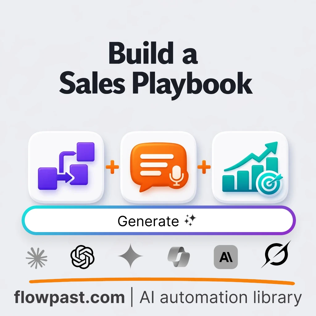 Build a B2B Sales Playbook with this AI Prompt - AI prompt template