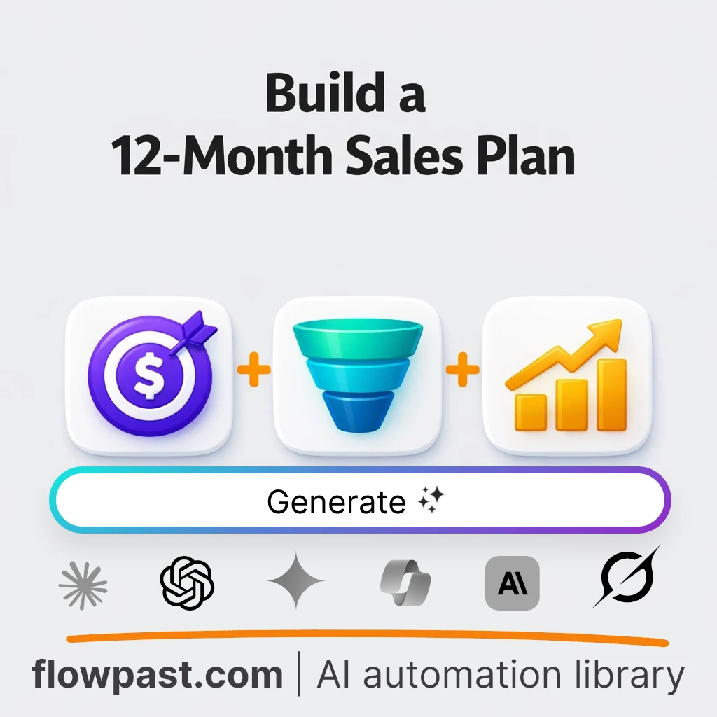 Build a Quarterly Sales Blueprint with this AI Prompt - AI prompt template