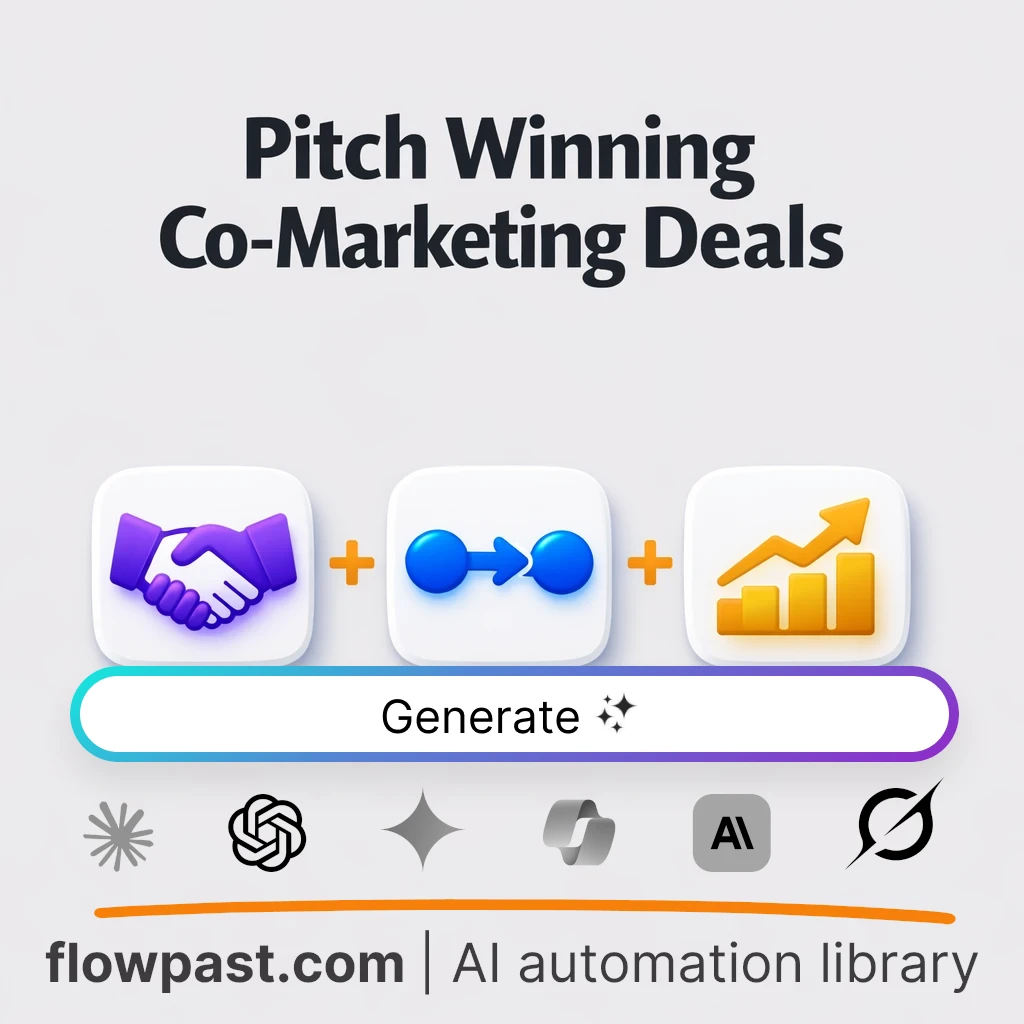 Cross-Promotion Partnership Proposal AI Prompt - AI prompt template