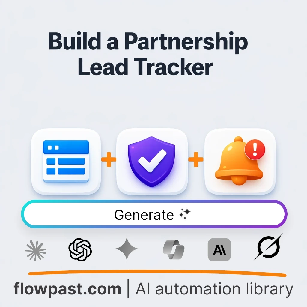 Build a Partnership Lead Tracker with this AI Prompt - AI prompt template