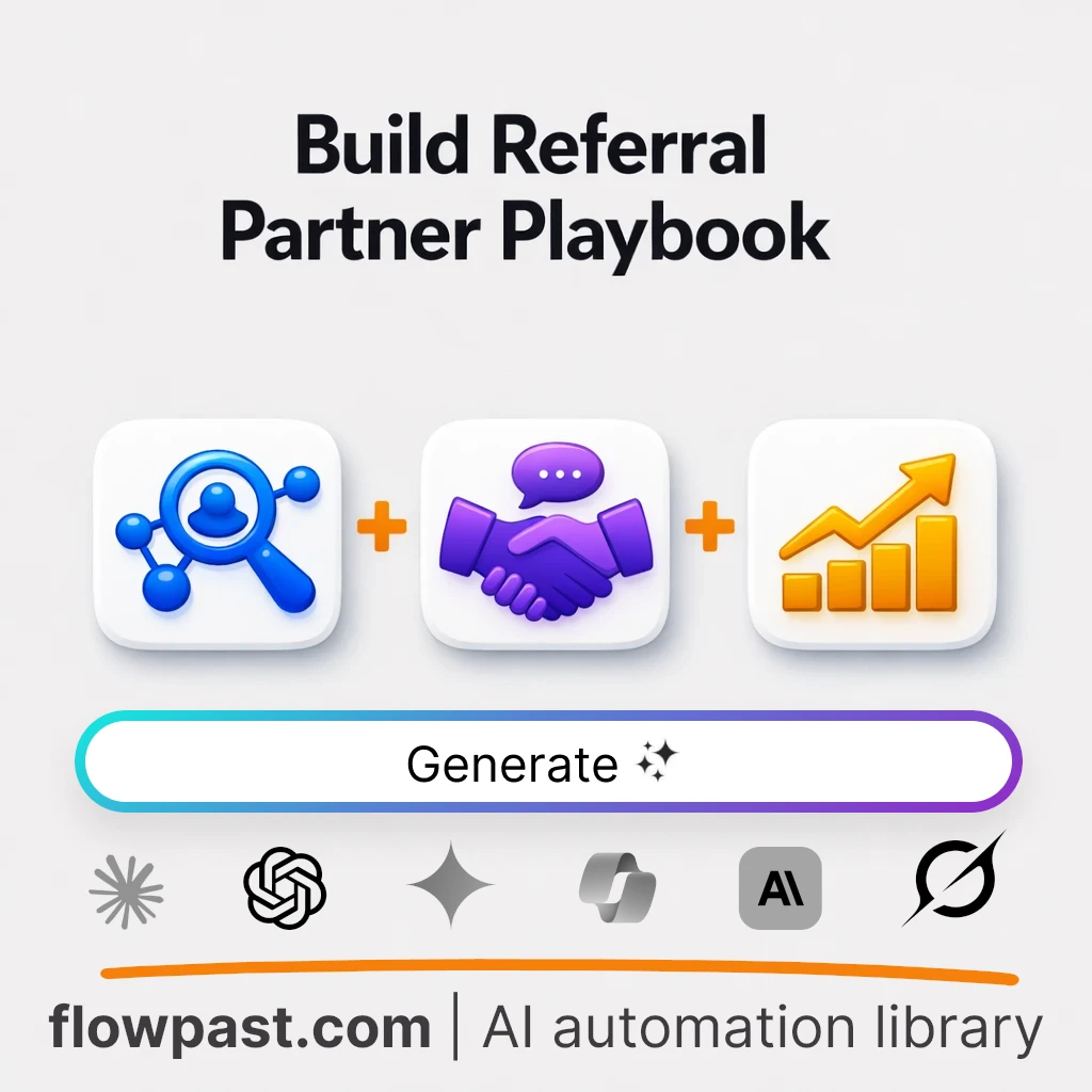 Build Referral Partnership Playbooks with this AI Prompt - AI prompt template