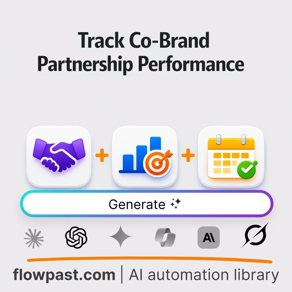 Build a Partner Marketing KPI Tracker with this AI Prompt - AI prompt template