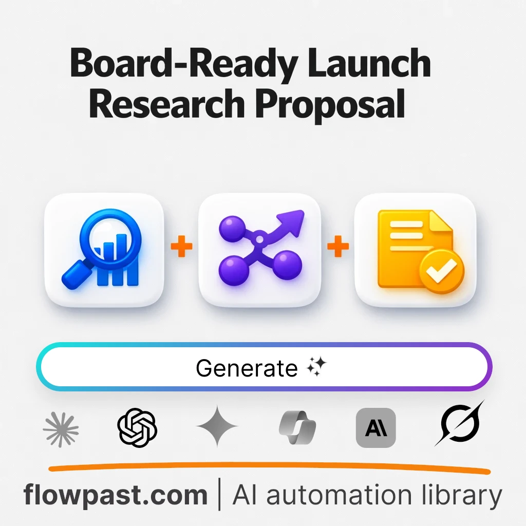 Build a Board-Ready Market Research Proposal with this AI Prompt - AI prompt template