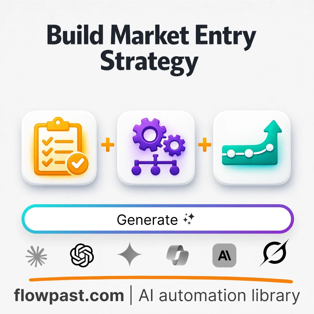 Build a Market Entry Strategy with this AI Prompt - AI prompt template