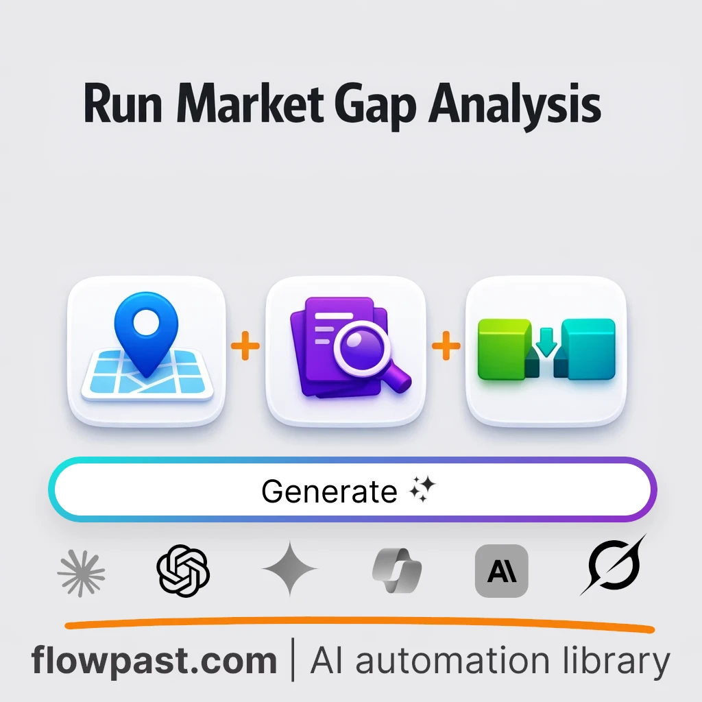 Market Gap Analysis Manual AI Prompt - AI prompt template