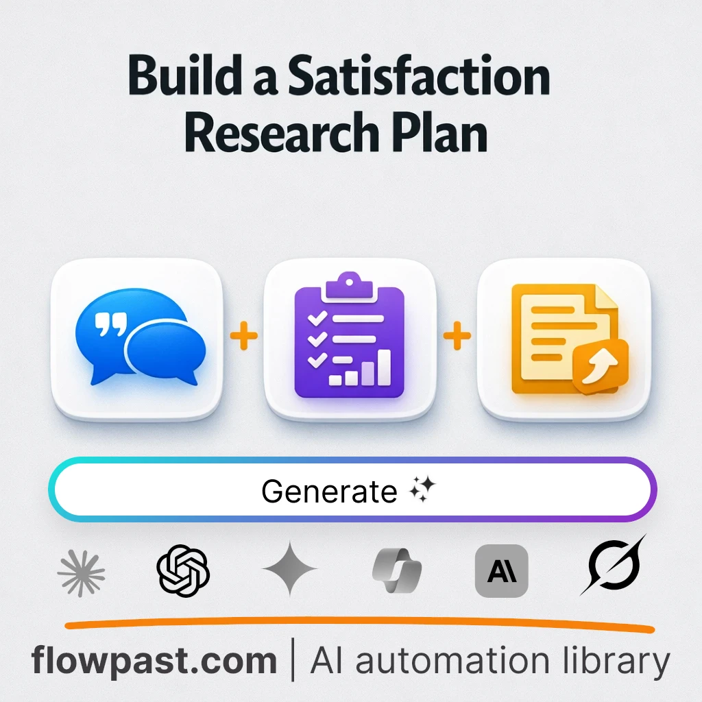 Build a Customer Satisfaction Research Plan with this AI Prompt - AI prompt template