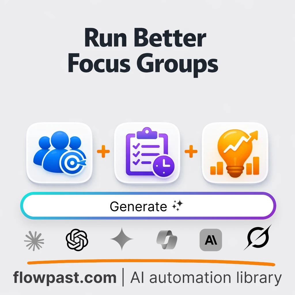 Run Focus Groups for Product Insights with this AI Prompt - AI prompt template