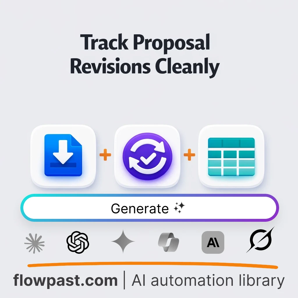Build Proposal Revision Tracker Table with this AI Prompt - AI prompt template