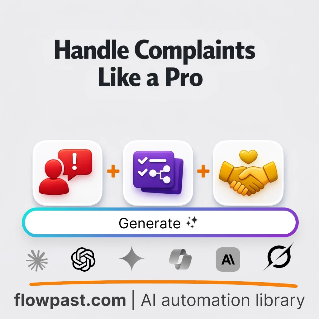 Create a Customer Complaint Reply Handbook AI Prompt - AI prompt template