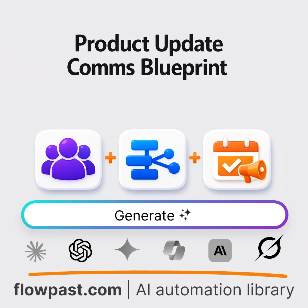Product Update Communication Plan AI Prompt - AI prompt template