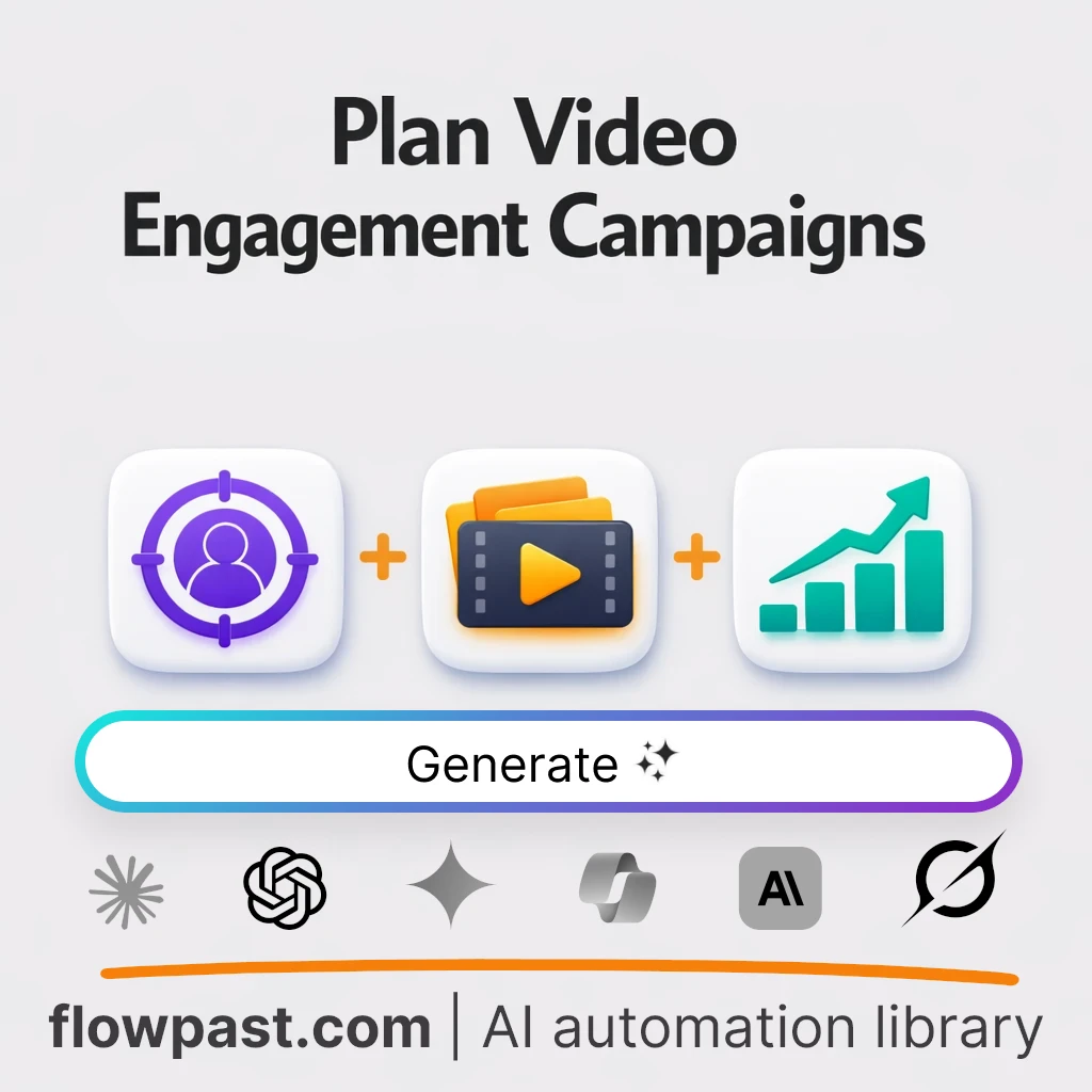 Build a Video Engagement Campaign Plan AI Prompt - AI prompt template