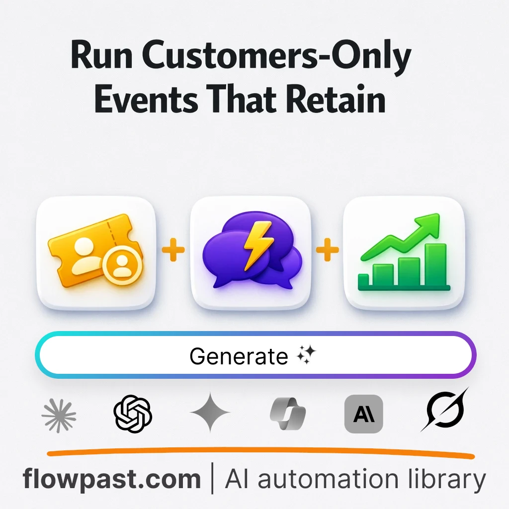 Build Invite-Only Customer Event Playbooks AI Prompt - AI prompt template