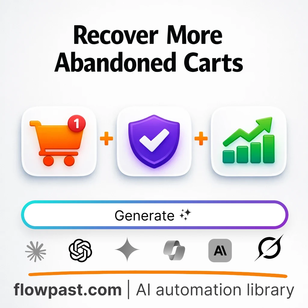 Create Abandoned Cart Recovery Emails AI Prompt - AI prompt template